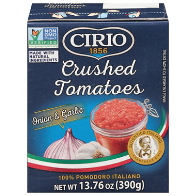 Cirio Tomatoes Crushed Italian With Onion And Garlic 13.76 Oz