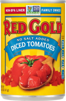 Red Gold Tomatoes Diced No Salt Added - 14.5 Oz - Image 2