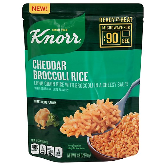 Knorr Rice Ready To Heat Cheddar Broccoli - 8.8 Oz