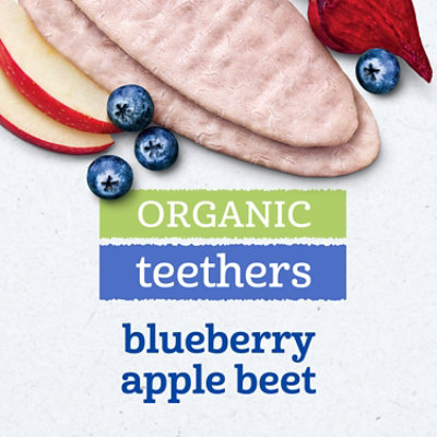 Gerber Organic Teethers Blueberry Apple Beet 7+ Months 12 Count - 1.7 Oz - Image 3