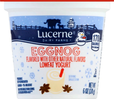 Lucerne Seasn Yogurt Eggnog Lowfat - 6 Oz - Image 2