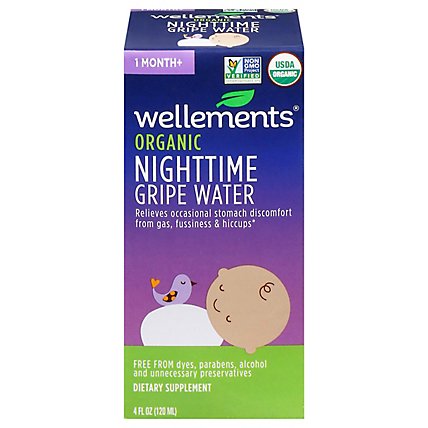 Wellements Organic Gripe Water Nighttime 1 Month+ - 4 Fl. Oz. - Image 3