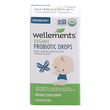 Wellements Probiotic Drops Organic - .25 Oz - Image 3