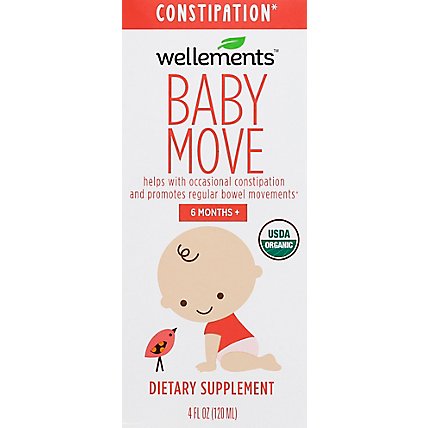 Wellements Baby Move Dietary Supplement Constipation 6 Months+ - 4 Fl. Oz. - Image 2