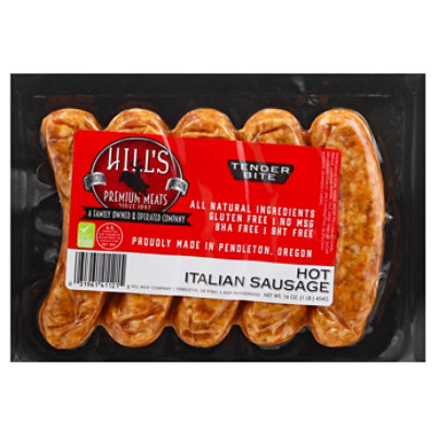 Hills Italian Sausage Links Hot - 16 Oz