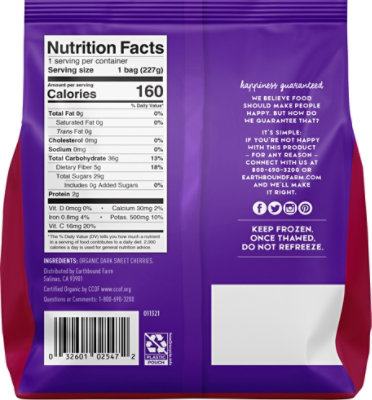 Earthbound Farm Organic Dark Sweet Cherries - 8 Oz - Image 5
