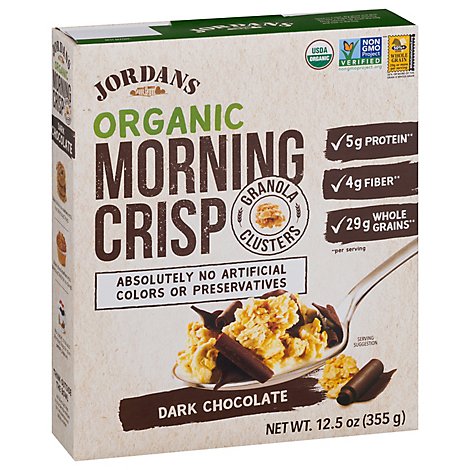 Jordans Cereal Morning Crisp Drk Choc - 12.5 Oz