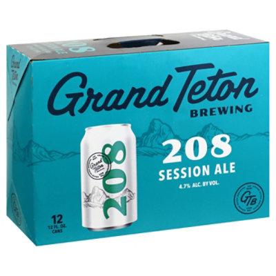 Grand Teton Brewing 208 Ale In Cans - 12-12 Fl. Oz.