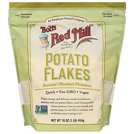 Bobs Red Mill Potato Flakes Vegan Instant Mashed Potatoes - 16 Oz