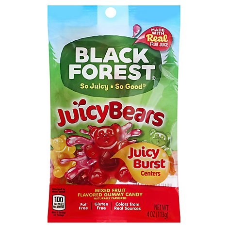 Black Forest Juicy Bunnies Gummies Mixed Fruit - 4 Oz
