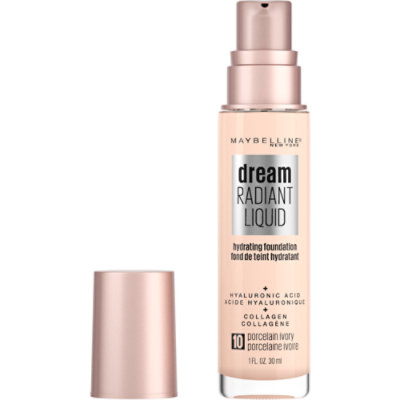 Maybelline Dream Radiant Liquid Medium Coverage Porcelain Ivory Hydrating Foundation - 1 Oz - Image 1