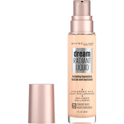 Maybelline Dream Radiant Liquid Medium Coverage Classic Ivory Hydrating Foundation - 1 Oz - Image 1