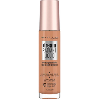 Maybelline Dream Radiant Liquid Medium Coverage Honey Beige Hydrating Foundation - 1 Oz