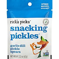 Ricks Picks Garlic Dill Spears Snack Pack - 1.8 Oz - Image 2