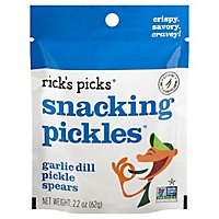Ricks Picks Garlic Dill Spears Snack Pack - 1.8 Oz - Image 1