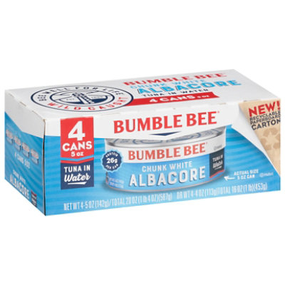 Bumble Bee Tuna Premium Chunk White Albacore In Water - 4-5 Oz - Image 2