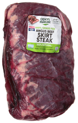 Open Nature Grass Fed Angus Beef Skirt Steak Whole - 2 Lbs
