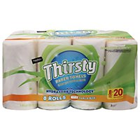 Signature Select Paper Towel Thirsty Strong Absorbent - 8 Roll - Image 3