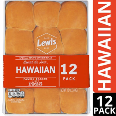 Lewis Bake Shop Hawaiian Dinner Rolls 12 Count - 12 Oz - Image 2