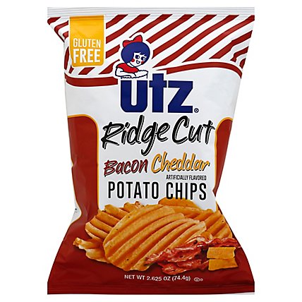 Utz Ridge Cut Potato Chips Bacon Cheddar - 2.625 Oz - Image 1