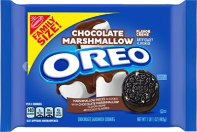 OREO Sandwich Cookies Chocolate Marshmallow Family Size - 17 Oz - Image 2