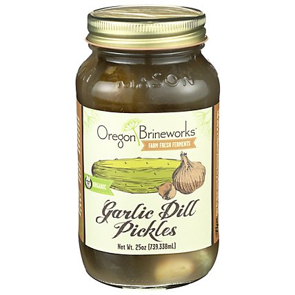 Obw Garlic Dill Pickles - 26 Oz - Image 1