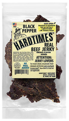 Hard Times Real Jerky Black Pepper - 4 Oz - Image 1