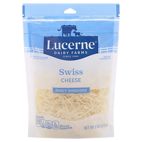 Lucerne Cheese Swiss Shred - 6 Oz