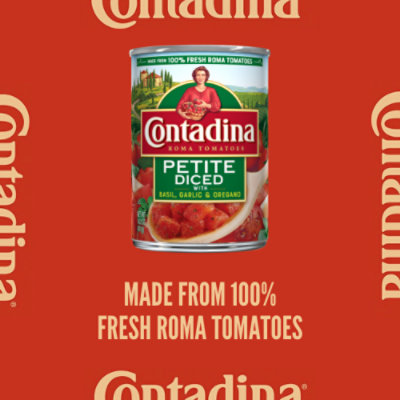 Contadina Tomatoes Roma Petite Diced With Basil Garlic & Oregano - 14.5 Oz - Image 3