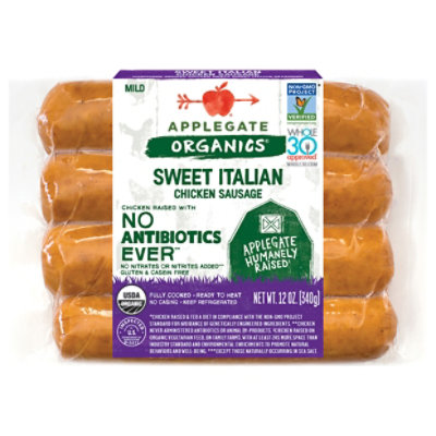 Applegate Organics Chicken Sausage Sweet Italian - 12 Oz - Image 3