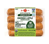 Applegate Organics Chicken Sausage Chicken Apple - 12 Oz