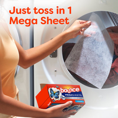 Bounce WrinklGuard Fresh Scent Mega Outdoor Dryer Sheets - 50 Count - Image 7