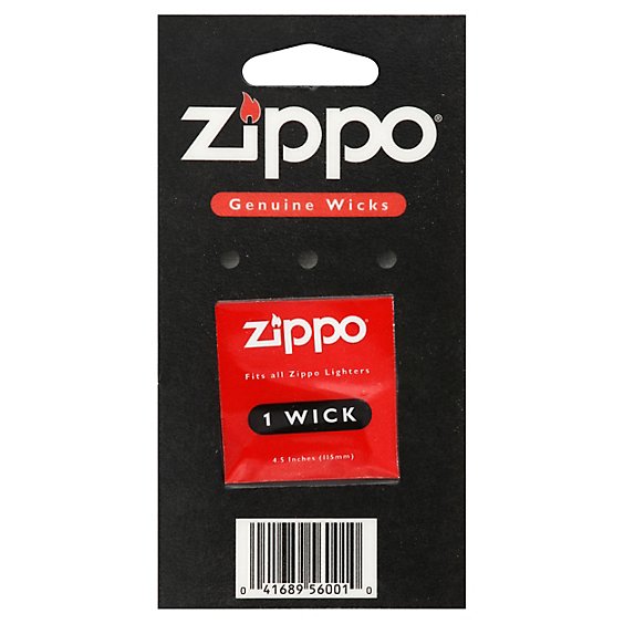 Zippo Wicks Genuine Fits All Zippo Lighters 4.5 Inches - Each
