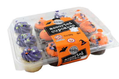 Two-Bite Halloween Astd Cupcakes 12pk - 10Oz - jewelosco