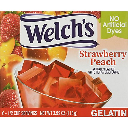 Welchs Gelatin Strawberry Peach - 3.99 Oz - Image 2
