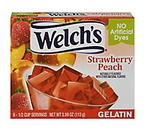Welchs Gelatin Strawberry Peach - 3.99 Oz