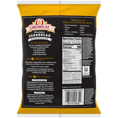 Oroweat Premium Cubed Stuffing Cornbread - 12 Oz - Image 5