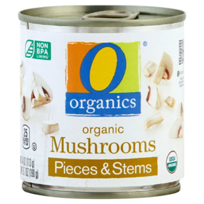 O Organics Mushrooms Pieces & Stems - 4 Oz