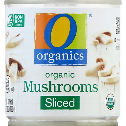 O Organics Mushrooms Sliced - 4 Oz - Image 2