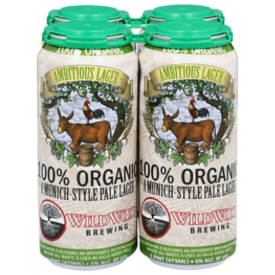 Wildwood Ambitious Lager Beer In Cans - 4-16 Fl. Oz. - Image 2