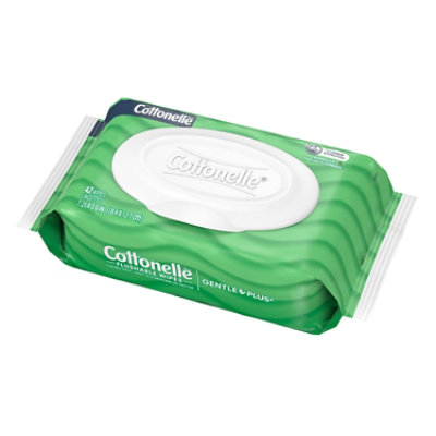 Cottonelle GentlePlus Flushable Wipes with Aloe & Vitamin E 2 Flip-Top Packs - 42 Count - Image 8