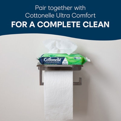 Cottonelle GentlePlus Flushable Wipes with Aloe & Vitamin E 2 Flip-Top Packs - 42 Count - Image 5