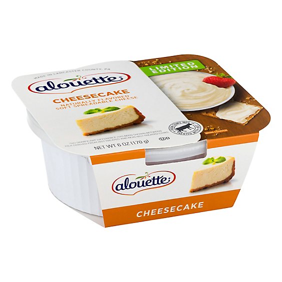 Alouette Cheese Soft Spreadable Vanilla Bean Cheesecake - 6 Oz