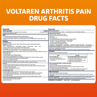 Voltaren Topical Gel Arthritis Pain Relief - 1.7 Oz - Image 3