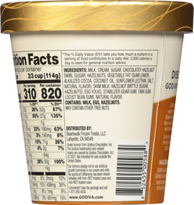 Godiva Hazelnut Crunch Ice Cream - 14 Fl Oz - Image 6