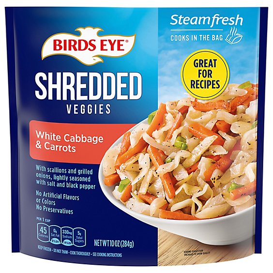 Birds Eye White Cabbage & Carrots Shredded - 10 Oz