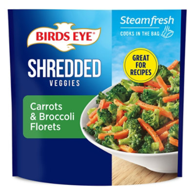 Birds Eye Shredded Carrots & Broccoli Florets Frozen Vegetables - 10 Oz - Image 1