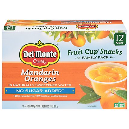 Del Monte Mandarin Oranges In Naturaly Sweetened Water No Sugar Added 12ct - 3.6 Lb - Image 3
