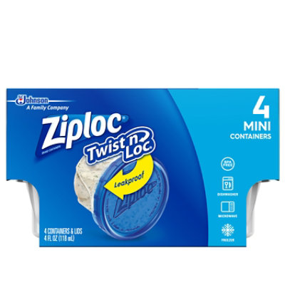 Ziploc Twist N Loc Containers Mini 4 Ounce - 4 Count - Image 2