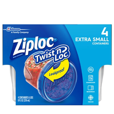 Ziploc Twist N Loc Container Extra Small - 4 Count